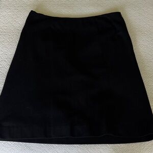 Classic Black Women's Wool Blend Skirt